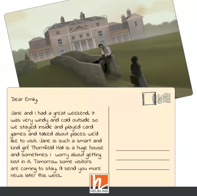 Jane Eyre postcard