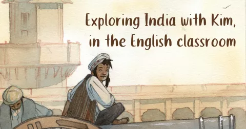 Exploring India with Kim, in the English classroom